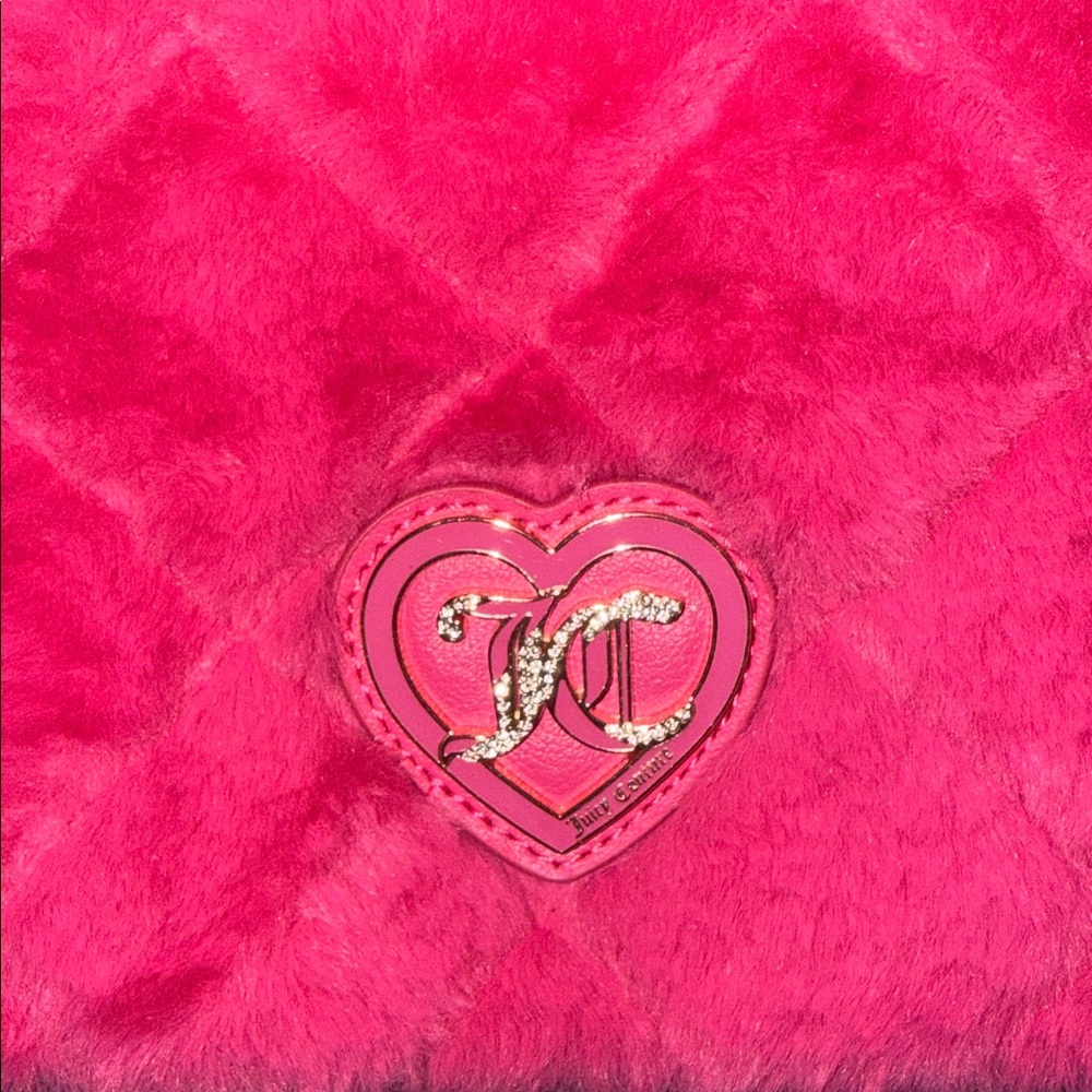 Juicy Couture Pink Faux Fur Crossbody Bag - Picture 3 of 8
